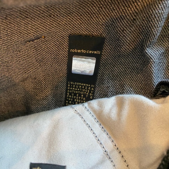 NWT Just Cavalli wide leg bell bottoms jeans by Roberto Cavalli sz 42 NEW 30” - Picture 6 of 12